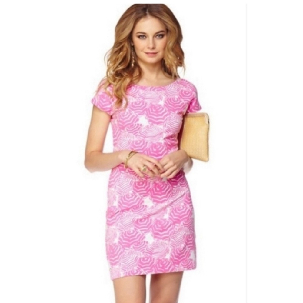 Lily Pulitzer Oh Cabana Boy Umbrella Print Terry Cloth Dress Medium